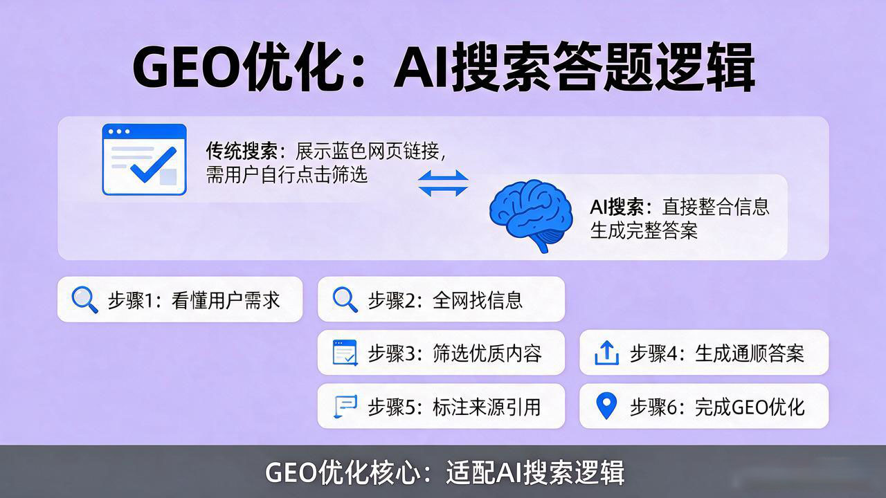 彻底搞懂GEO优化：AI搜索时代，品牌被看见、被引用的完整逻辑